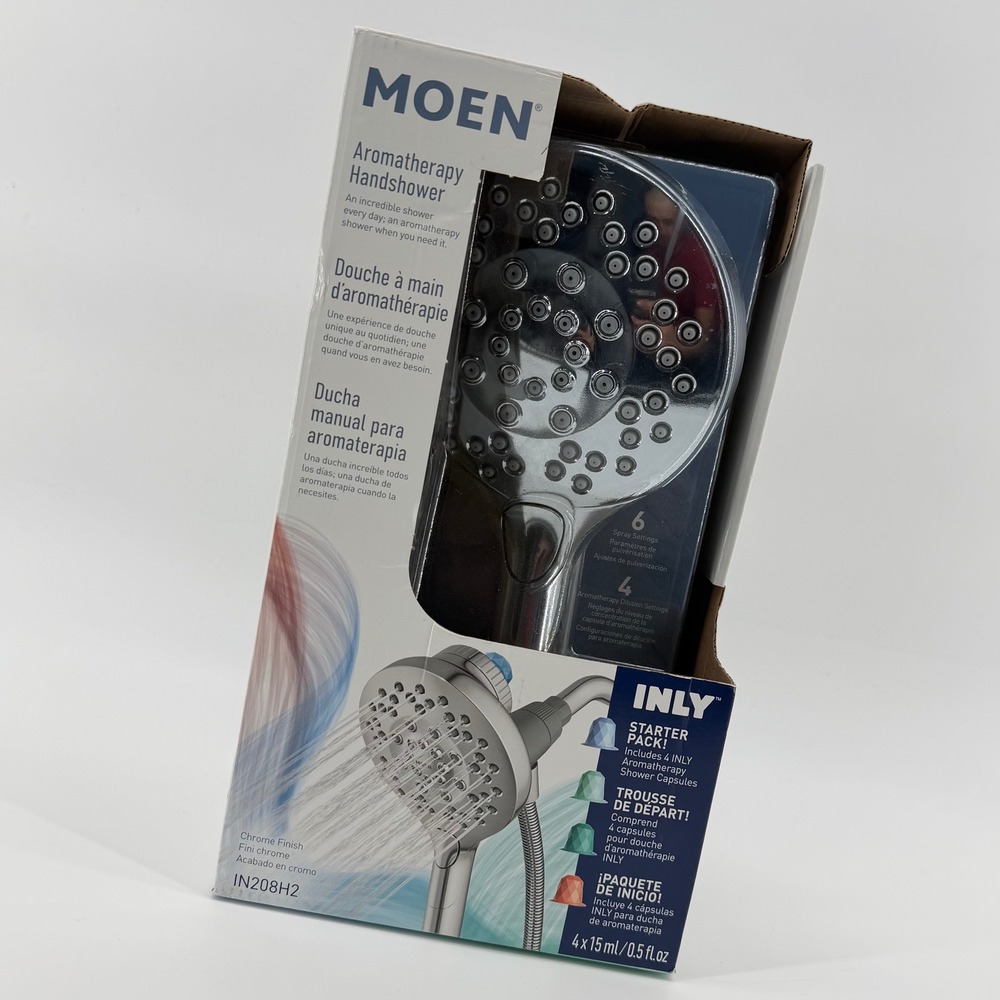 Moen IN208H2 Aromatherapy Handshower Chrome INLY Starter Pack 6-Spray Settings